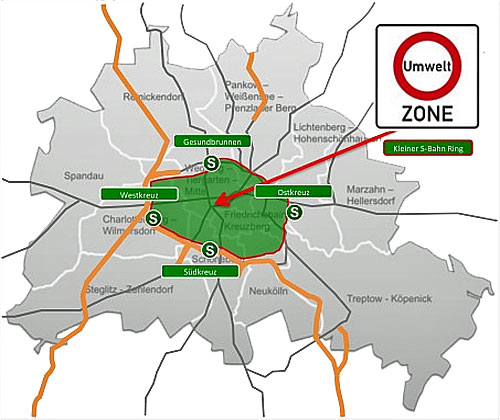 Karte Berliner Umweltzone