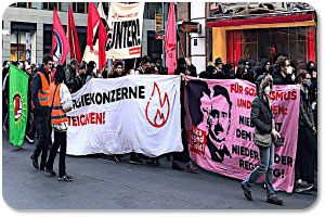 Linke Demo in Berlin