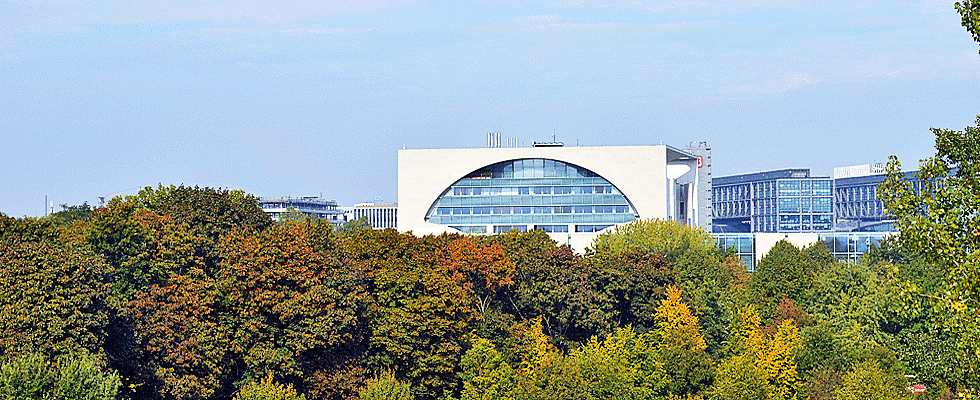 Sitz des Deutschen Regierungchefs im Kanzleramt