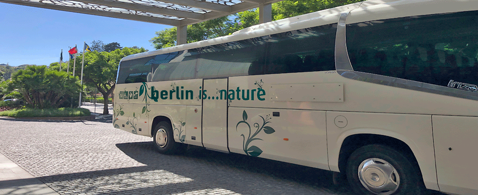 Berliner Busparkplatz Britzer Garten