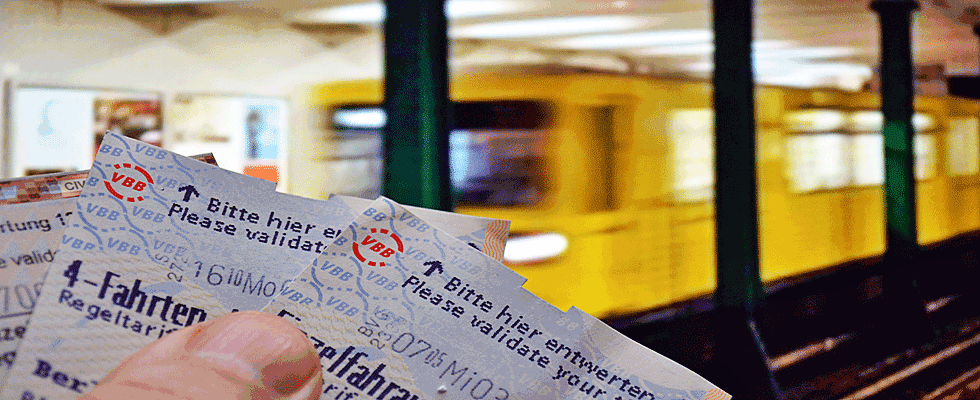 Nahverkehr Berlin Fahrkarten Ticket