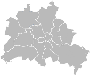 Bezirksamt mit Berlin Karte