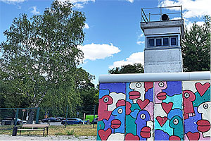 Stadt Teilung mit Berliner Mauer