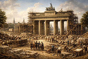 Brandenburger Tor Bau