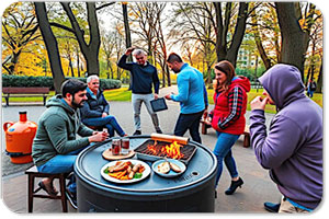 Grillen auf den Grillplätze in Berlin