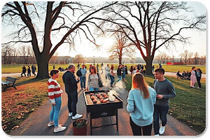 Grillen auf den Grillplätze in Berlin
