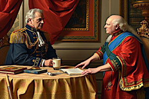 Gespräch König Friedrich Wilhelm II. mit Carl Gotthard Langhans