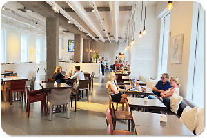 Café LePopulaire modernen, minimalistischen Ambiente Café LePopulaire