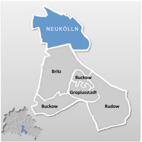 Karte Ortsteil Neukölln
