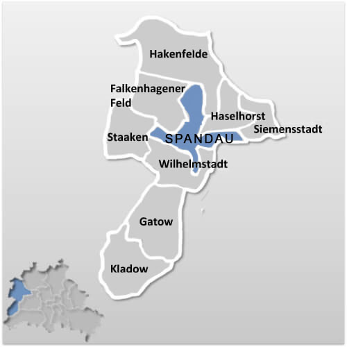 Karte Ortsteil Spandau