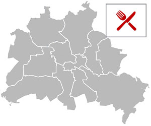 Berliner Restaurantkarte Restaurants in Berlin nach Bezirk