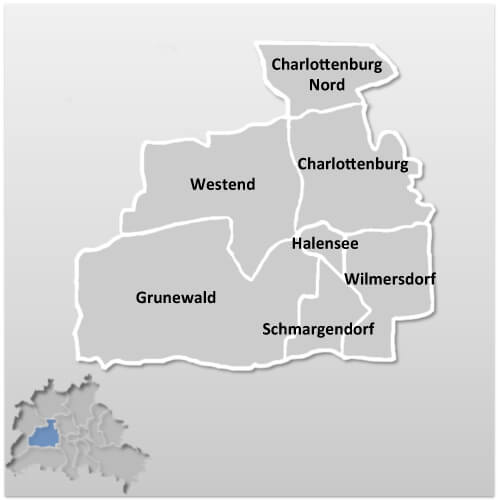 Karte Bezirk Charlottenburg-Wilmersdorf