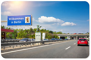 Anreise mit dem Auto nach Berlin