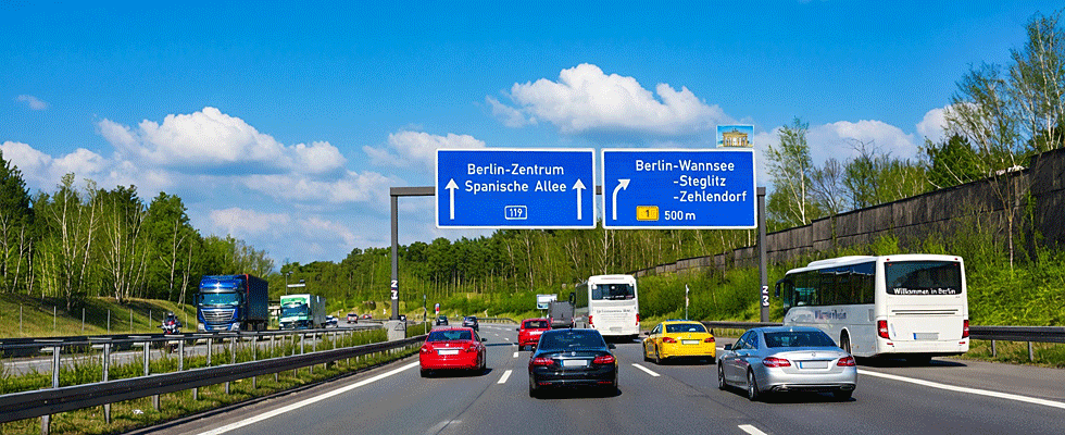 Anreise mit dem Auto nach Berlin