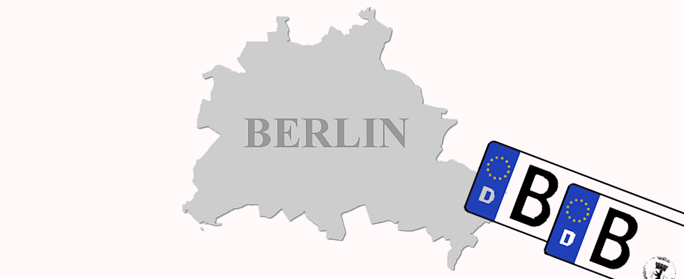 Nummernschild Berlin