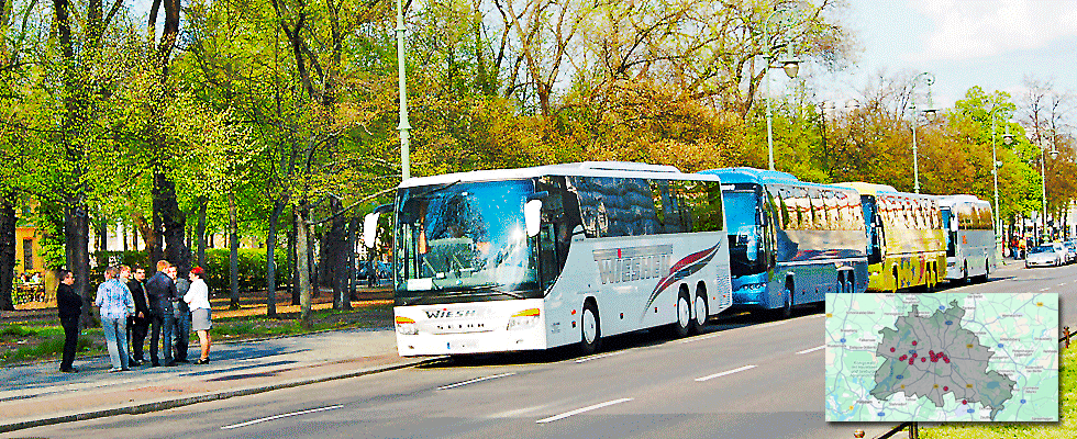 Berliner Busparkplatz Karte
