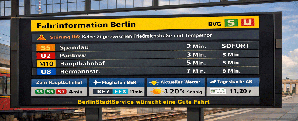 Fahrinfo zum Nahverkehr Berlin