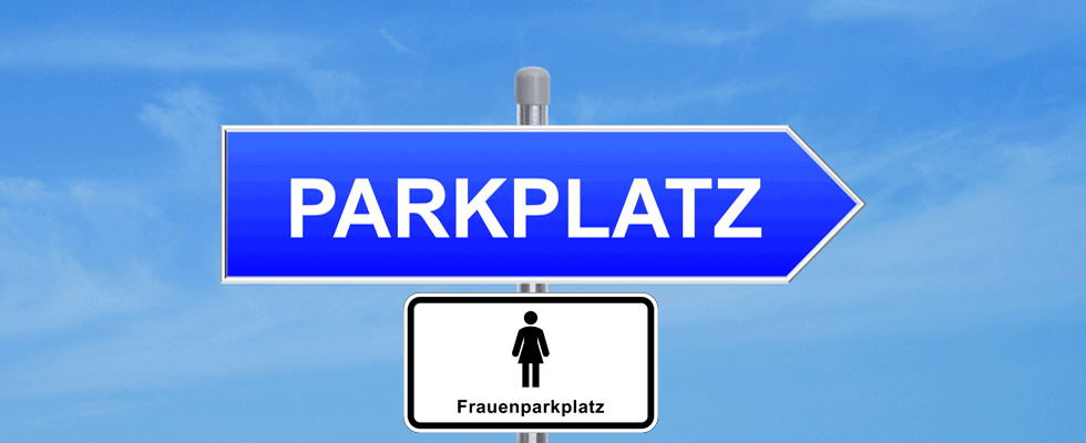 Frauenparkplatz in Berlin