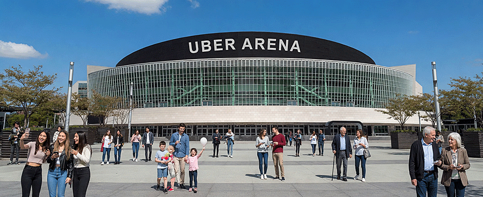 Hotels an der Uber Arena in Berlin