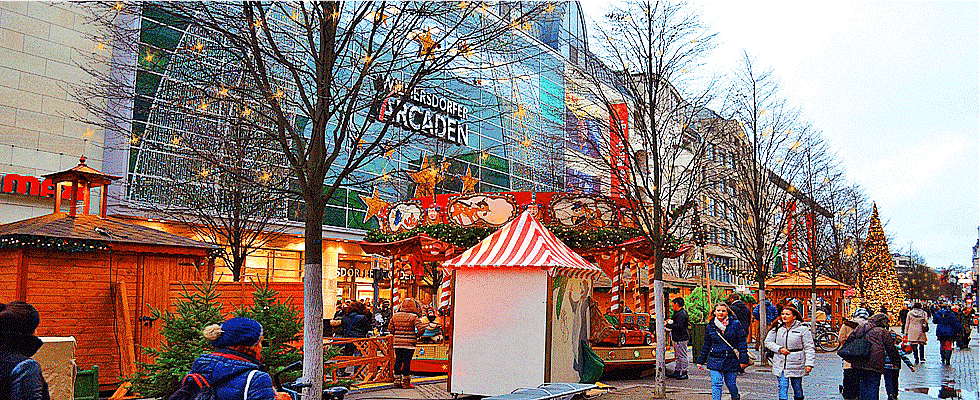 Weihnachttrubel in der Wilmersdorfer Straße Weihnachtsmarkt Wilmersdorfer Straße