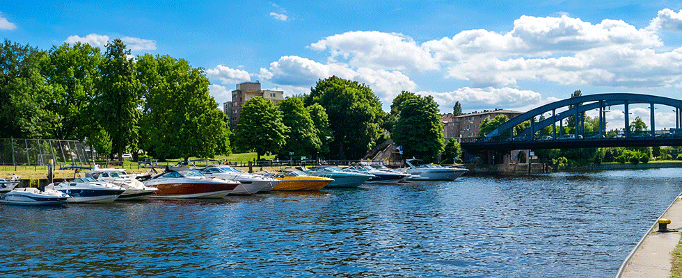 Liegestellen für Sportboote