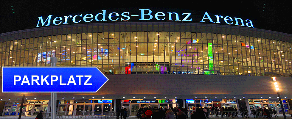 Parkplatz Mercedes-Benz-Arena Berlin