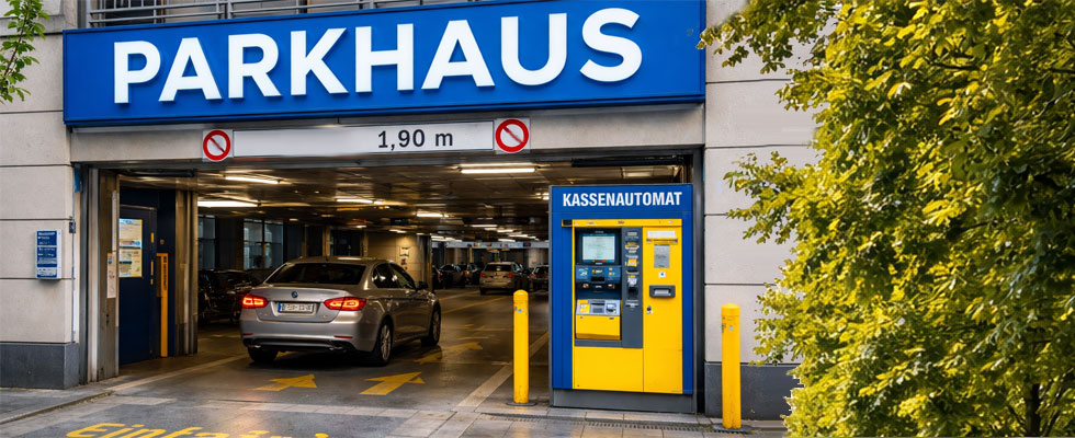 Parklätze im Parkhaus