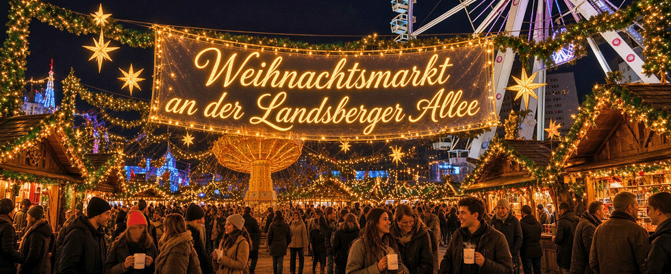 Weihnachtsmarkt an der Landsberger Allee in Berlin